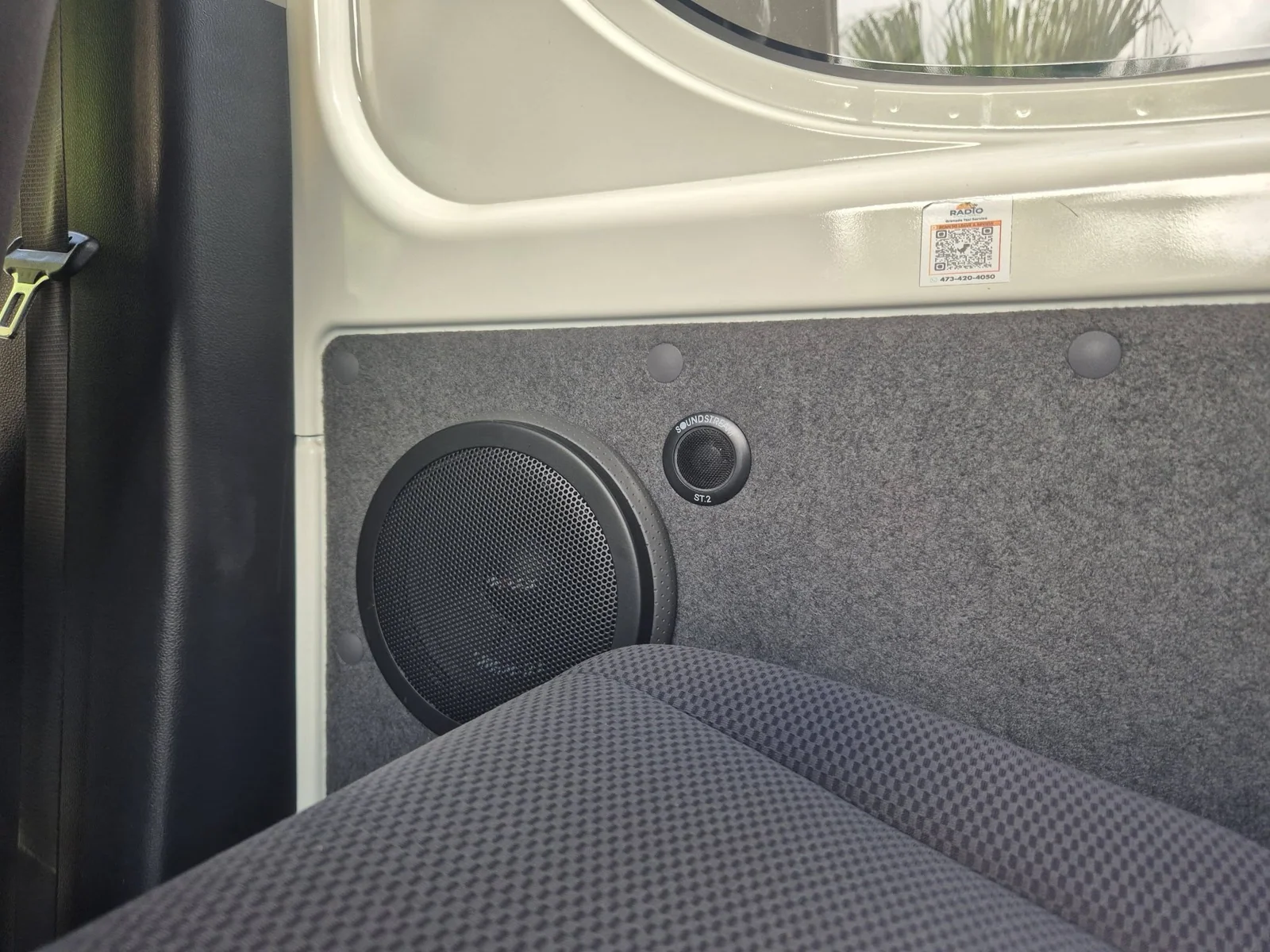 Custom door speaker installation